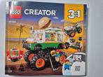 LEGO Creator 3in1 Hamburger Monstertruck (31104) 30€, Enlèvement ou Envoi, Comme neuf, Ensemble complet, Lego