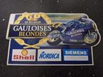 Sticker Gauloises Blondes GP Belgium Moto Yamaha 1987, Verzamelen, Ophalen of Verzenden, Zo goed als nieuw, Auto of Motor