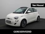 Fiat 500e C Icon 42 kWh, Auto's, Fiat, 4 zetels, Stof, Cabriolet, Wit