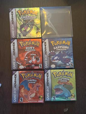 Pokemon Emerald Ruby Sapphire FireRed LeafGreen Gameboy/DS beschikbaar voor biedingen