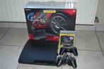 playstation 3 console + 2 controllers + spel gran turismo., Games en Spelcomputers, Spelcomputers | Sony Consoles | Accessoires