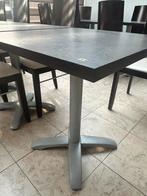 Tafels met ijzeren voet 70x70cm -Perfecte staat, Ophalen, Zo goed als nieuw