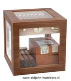 h182W HUMIDOR KABINET 100 CIGARS ADORINI CUBE DELUXE WALNOOT, Collections, Boite à tabac ou Emballage, Envoi, Neuf