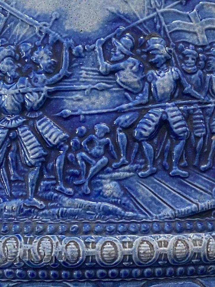 Antieke genummerde pot in Westerwald aardewerk, Antiek en Kunst, Antiek | Keramiek en Aardewerk, Ophalen