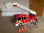 Playmobil Brandweer ladderwagen met licht en sirene (doos +, Kinderen en Baby's, Complete set, Ophalen of Verzenden, Zo goed als nieuw
