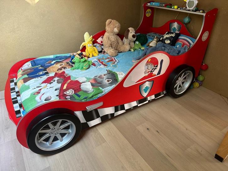 Kinderbed - Race Car, Kinderen en Baby's, Kinderkamer | Bedden, Gebruikt, 180 cm of meer, 85 tot 100 cm, Lattenbodem, Ophalen