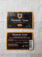 Bieretiket Vlaamse Leeuw, Verzamelen, Ophalen of Verzenden, Gebruikt, Leeuw