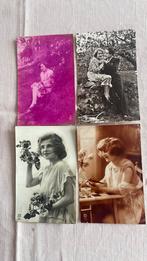 Oude postkaarte Jonge dames en heren, Ophalen, 1920 tot 1940, Overige thema's