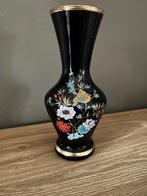 Petit vase noir et dorure vintage, Enlèvement