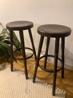 Lot stoelen - Typische houten barkruk, Huis en Inrichting, Ophalen, Gebruikt, Twee, Overige kleuren