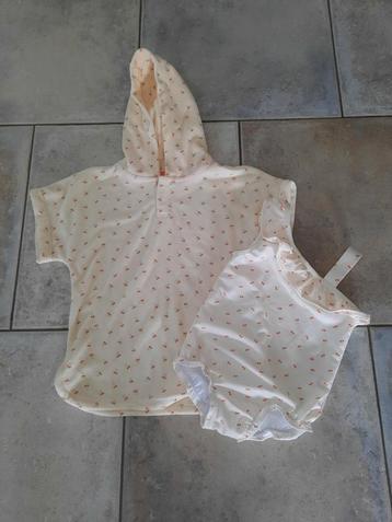 Te koop: setje badponcho en badpakje 86/92  beschikbaar voor biedingen