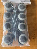 Nieuwe Meubelwielen 8st , 4 met rem en 4 zonder rem, Doe-het-zelf en Bouw, Zwenkwielen, Ophalen of Verzenden, Nieuw