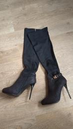Laarzen/botten tot aan knie, Neuf, Bottes hautes, Noir, Envoi