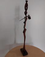 afrikaans houtsnijwerk-gestyleerde vrouwenfiguur, Ophalen of Verzenden