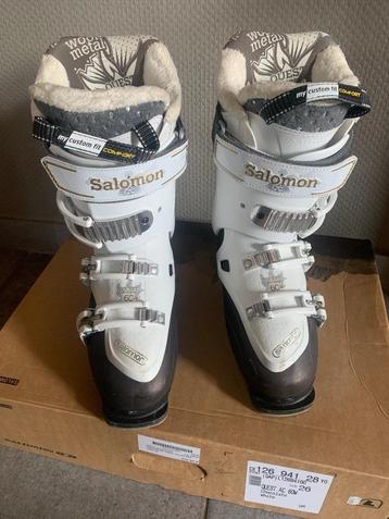 Chaussures de ski dame Salomon Quest AC 60w taille 26, Sport en Fitness, Skiën en Langlaufen, Ophalen, Gebruikt, Schoenen, Salomon