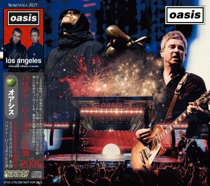2 CD's - OASIS - Live in Pasadena 2025, Cd's en Dvd's, Cd's | Rock, Nieuw in verpakking, Poprock, Verzenden