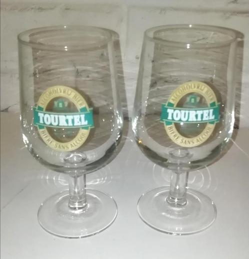 BXL Deux verres TOURTEL, Verzamelen, Glas en Drinkglazen, Zo goed als nieuw, Ophalen of Verzenden