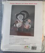 Haakpakket Funny Mouse set Oma leest voor - nieuw, Hobby en Vrije tijd, Breien en Haken, Verzenden, Nieuw, Haken