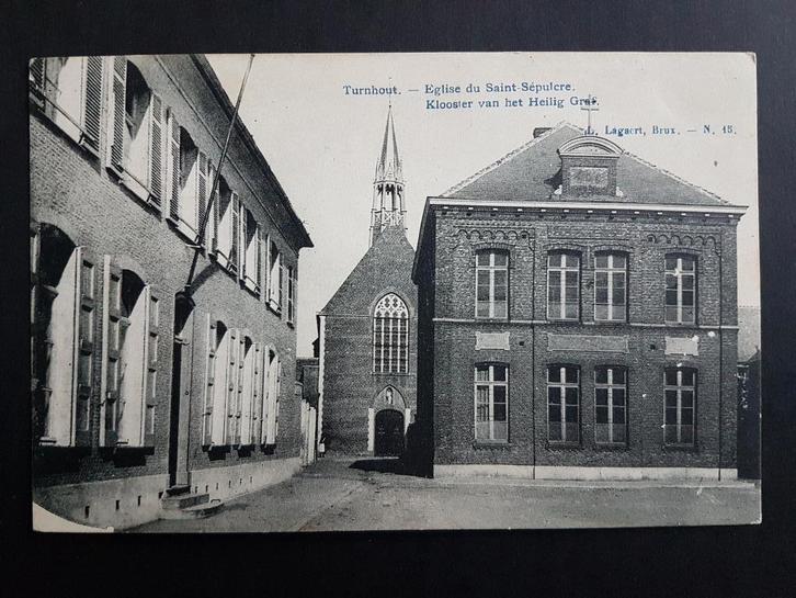 Postkaart Turnhout Klooster van het Heilig Graf 1908, Verzamelen, Postkaarten | België, Gelopen, Antwerpen, Voor 1920, Ophalen of Verzenden