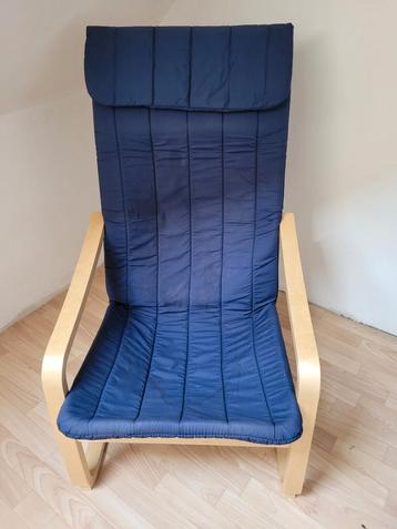 Schitterende zeer comfortabele massief houten fauteuil 