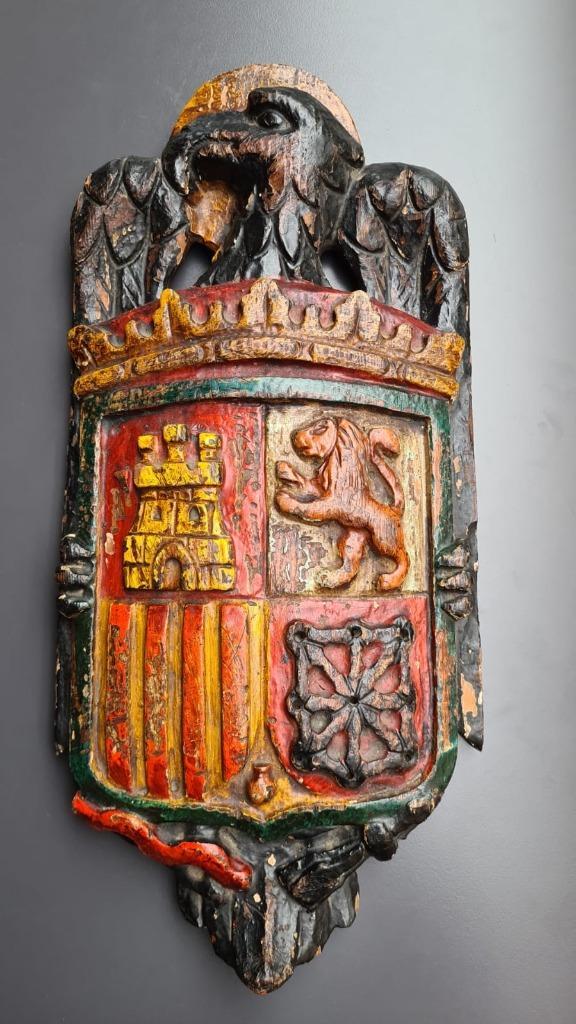 Wapenschild van de Spaanse staat, El Estado Español, Franco, Antiek en Kunst, Curiosa en Brocante, Ophalen of Verzenden