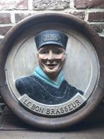 Gipsen reclame beeld"Le bon brasseur", Ophalen, Zo goed als nieuw