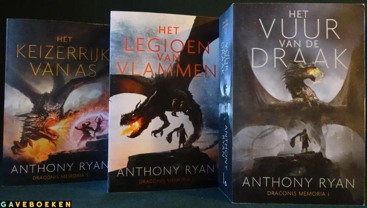 Draconis Memoria - Anthony Ryan - Luitingh Sijthoff - 3x, Boeken, Fantasy, Gelezen, Ophalen of Verzenden