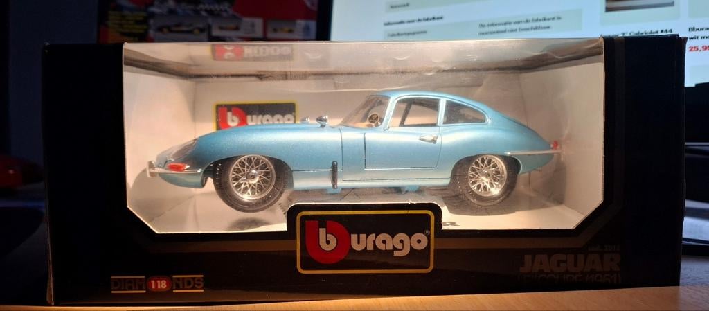 Jaguar E-Coupé 1961, Hobby & Loisirs créatifs, Voitures miniatures | 1:18, Enlèvement ou Envoi