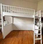 Lit mezzanine (blanc) de haute qualité, Maison & Meubles, Chambre à coucher | Lits superposés & Lits mezzanines, Comme neuf, 80 cm