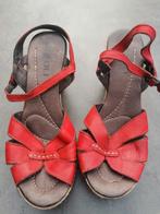 Chaussures cuir rouge, Kleding | Dames, Schoenen, Ophalen of Verzenden, Zo goed als nieuw
