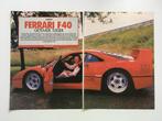 Article sur la Ferrari F40, Livres, Comme neuf, Enlèvement ou Envoi, Ferrari
