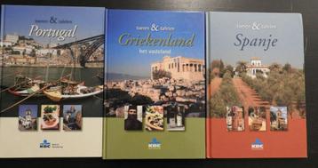 3 boeken Toeren en Tafelen: Portugal, Griekenland en Spanje beschikbaar voor biedingen