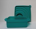 Tupperware™ « CrystalWave vierkant » donkergroen, Huis en Inrichting, Keuken | Tupperware, Verzenden, Nieuw, Groen, Bus of Trommel