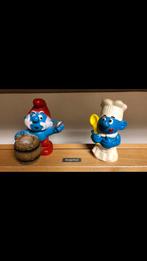 2 smurfen. (Grote smurf en koksmurf), Verzamelen, Smurfen, Ophalen, Zo goed als nieuw, Grote Smurf