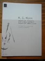 Bladmuziek cello en piano M.G.Monn, Piano, Ophalen of Verzenden, Zo goed als nieuw, Artiest of Componist