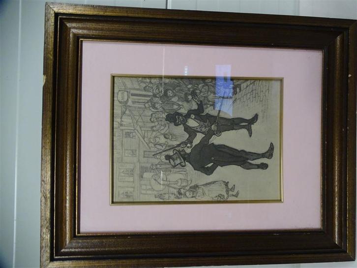 A6781. Litho "Straattypes" Théophile-Alexandre Steinlen, Antiek en Kunst, Kunst | Etsen en Gravures, Ophalen of Verzenden