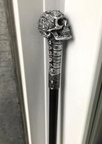 Wandelstok Schedel Doodshoofd Zilver😎🤗💑🎁👌, Diversen, Ophalen of Verzenden, Opvouwbaar, Nieuw