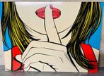 Vintage Pop Art Wanddecoratie  sssshhh van Deborah Azzopardi, Huis en Inrichting, Ophalen, Gebruikt