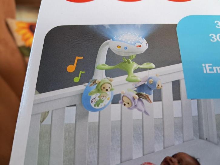 Wiegmobiel fisher-price nieuw, Kinderen en Baby's, Speelgoed | Fisher-Price, Nieuw, Overige typen, Met licht, Met geluid, Ophalen