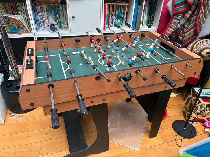 Table multijeux enfant kicker/airhockey etc - barre cassée, Kinderen en Baby's, Speelgoed | Voetbaltafels, Gebruikt, Ophalen