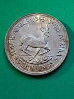 1949 Afrique du Sud 5 shillings en argent avec springbok, Timbres & Monnaies, Monnaies | Afrique, Envoi, Afrique du Sud, Monnaie en vrac