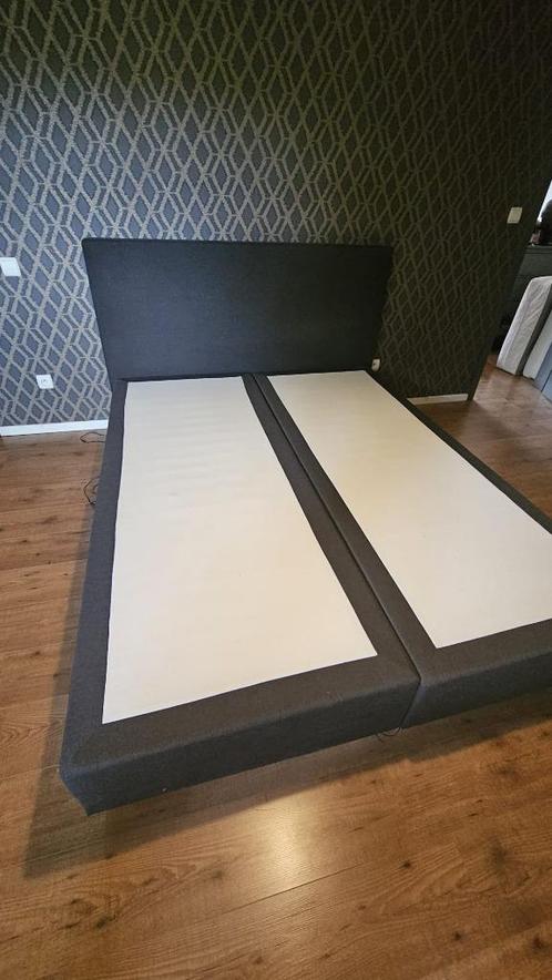2-persoons boxspring zonder matras, Huis en Inrichting, Slaapkamer | Boxsprings, Gebruikt, 160 cm, 200 cm, Tweepersoons, Overige kleuren
