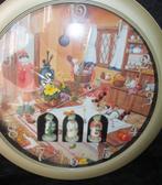 Wandklok merk Linden , met bewegende beertjes , nieuw, Huis en Inrichting, Ophalen of Verzenden, Nieuw, Analoog, Wandklok