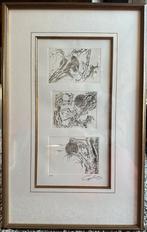 Originele ets Roger Coppens – triptiek – oplage 5/10, Antiek en Kunst, Kunst | Litho's en Zeefdrukken, Ophalen of Verzenden
