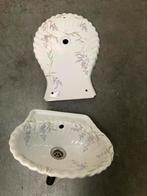Lavabo voor toilet of hall met opstand, Doe-het-zelf en Bouw, Sanitair, Ophalen, Gebruikt, Kraan