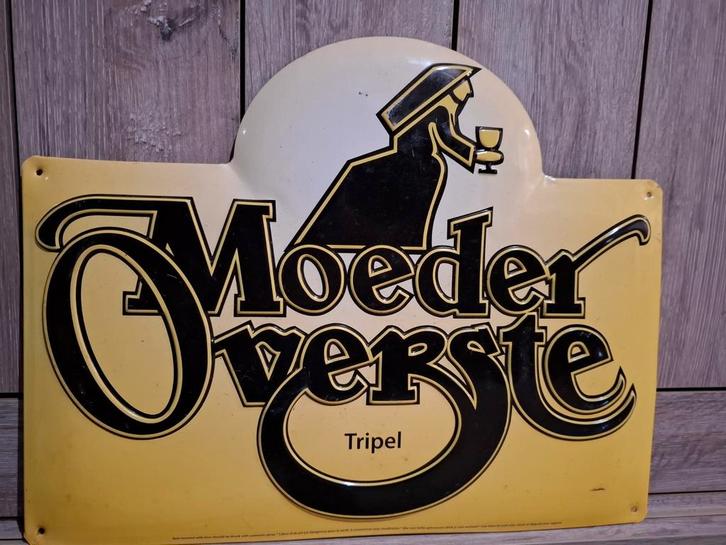 Reclamebord Moeder Overste Tripel bier, Verzamelen, Biermerken, Nieuw, Reclamebord, Plaat of Schild, Overige merken, Ophalen of Verzenden