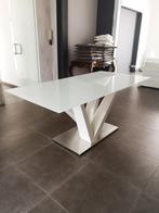 NIEUWE WITTE EETTAFEL VAN GEHARD GLAS, Ophalen, 50 tot 100 cm, Glas, Vijf personen of meer