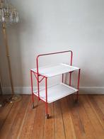 Opvouwbare trolley - Vintage jaren 80 - console 2 niveaus, Ophalen of Verzenden, Huis en Inrichting