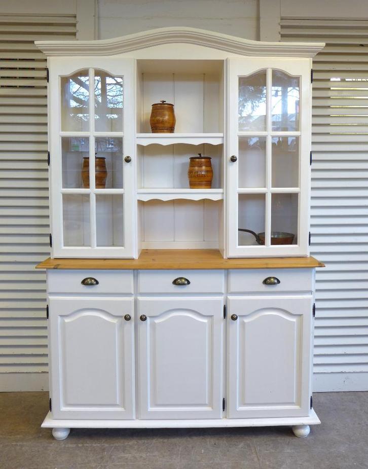 Prachtige wit landelijke buffetkast, Huis en Inrichting, Kasten | Buffetkasten, Zo goed als nieuw, 150 tot 200 cm, 100 tot 150 cm