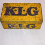Vintage blik bougies KLG, Verzamelen, Merken en Reclamevoorwerpen, Ophalen of Verzenden, Gebruikt, Verpakking